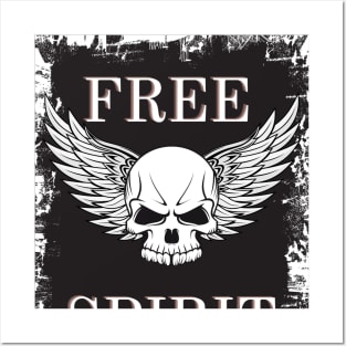 Free spirit skull Posters and Art